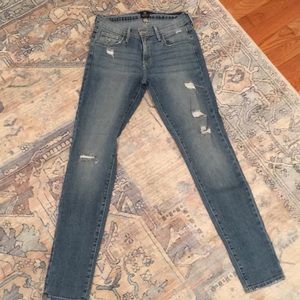 Skinny distressed jeans, size 27
